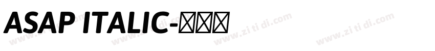 ASAP ITALIC字体转换